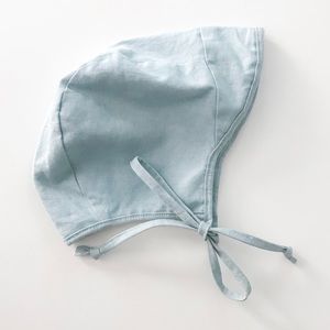 Happy Hadley Linen Blue Brimmed Bonnet
